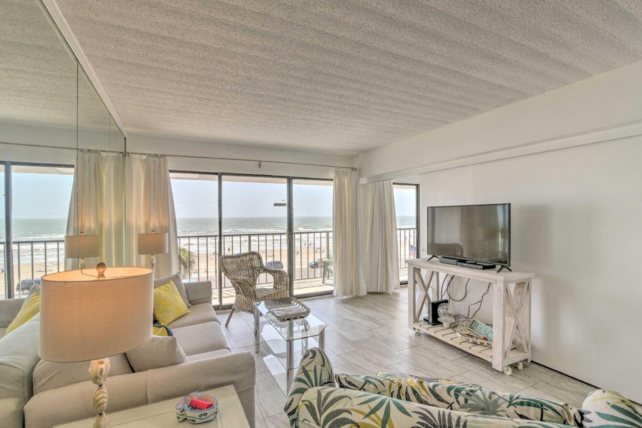Galveston Oceanfront Condo With Balcony And View! Exterior foto